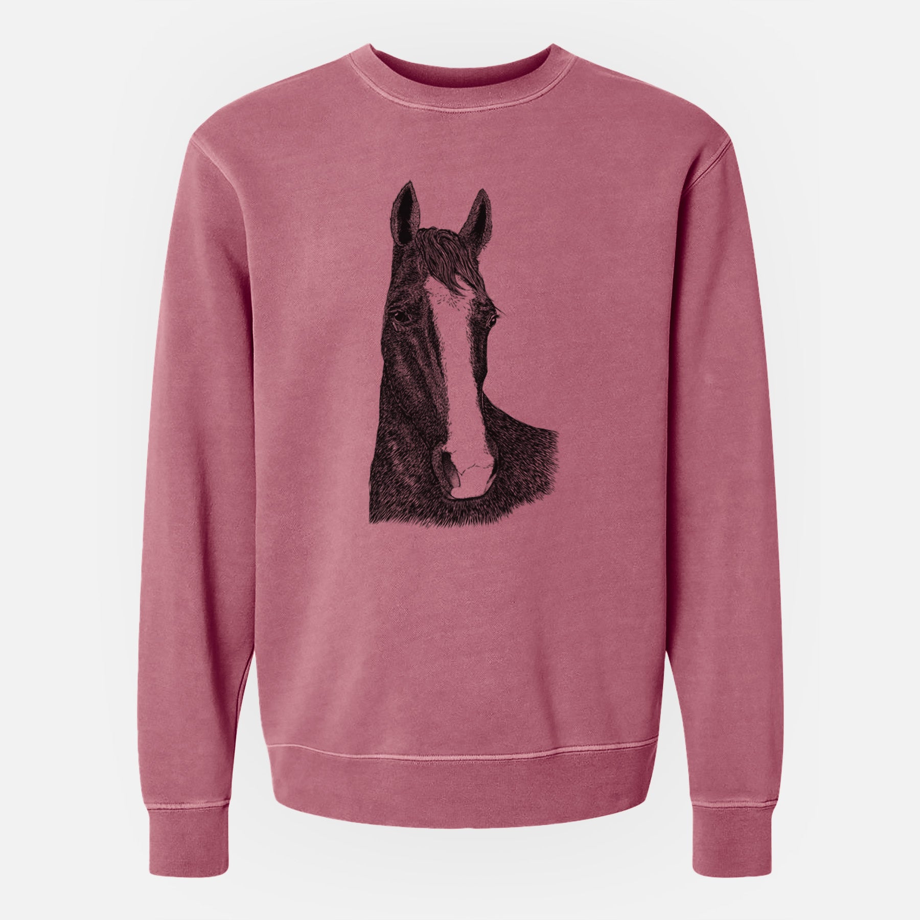 Bare Gibson the Tennessee Walking Horse - Unisex Pigment Dyed Crew Sweatshirt