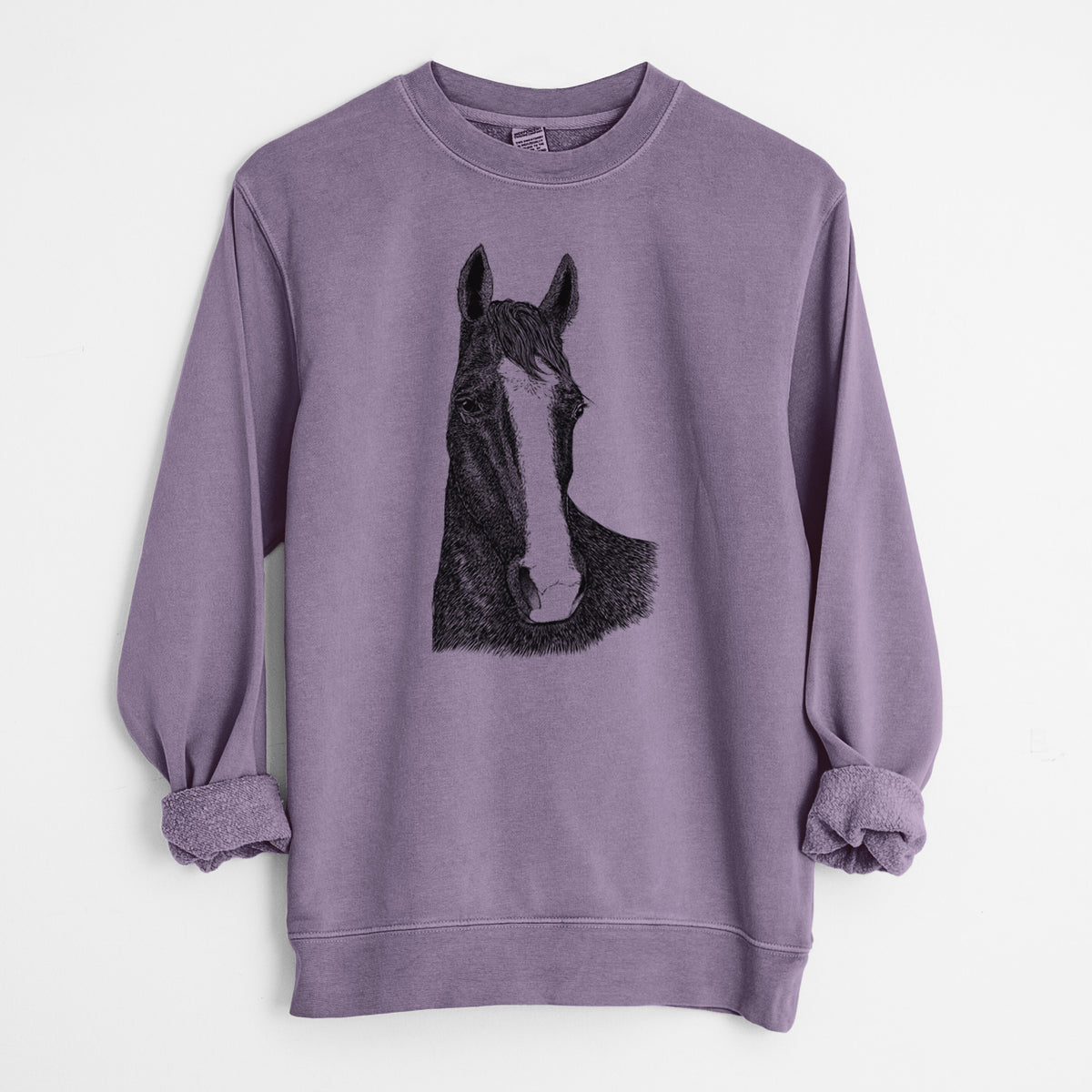 Bare Gibson the Tennessee Walking Horse - Unisex Pigment Dyed Crew Sweatshirt