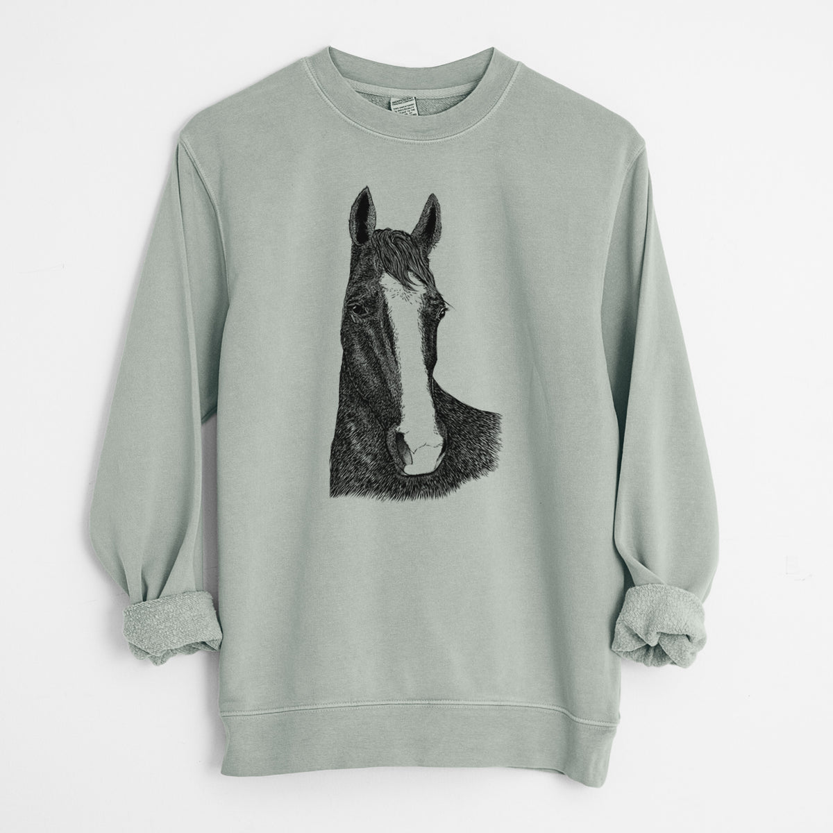 Bare Gibson the Tennessee Walking Horse - Unisex Pigment Dyed Crew Sweatshirt