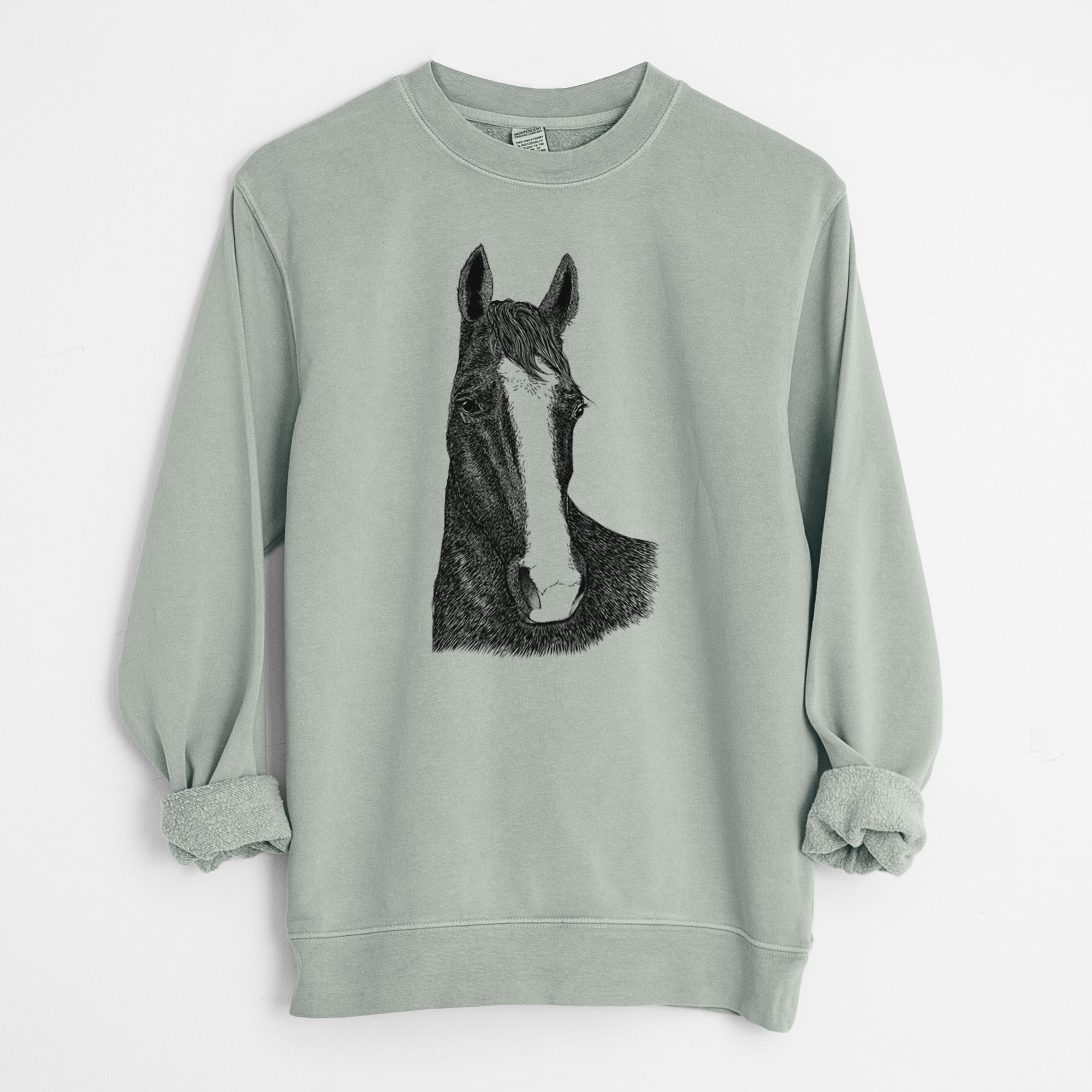 Bare Gibson the Tennessee Walking Horse - Unisex Pigment Dyed Crew Sweatshirt