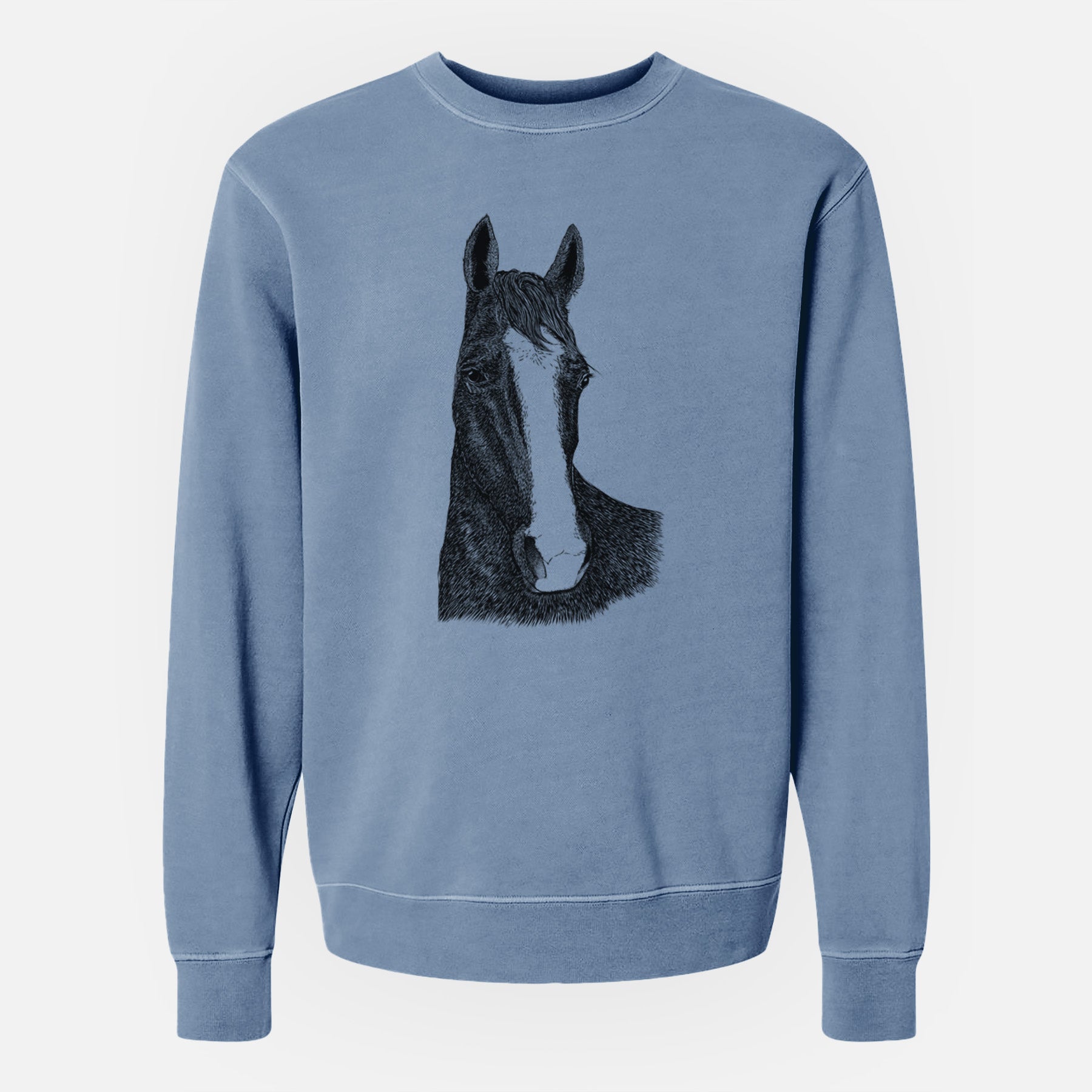 Bare Gibson the Tennessee Walking Horse - Unisex Pigment Dyed Crew Sweatshirt