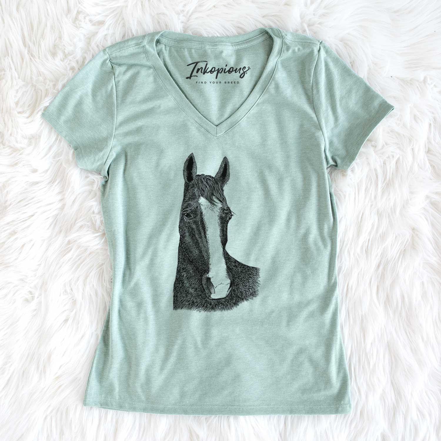 Bare Gibson the Tennessee Walking Horse - Women's V-neck Shirt