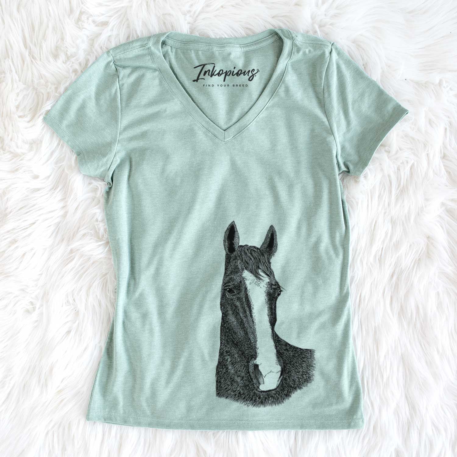 Bare Gibson the Tennessee Walking Horse - Women's V-neck Shirt