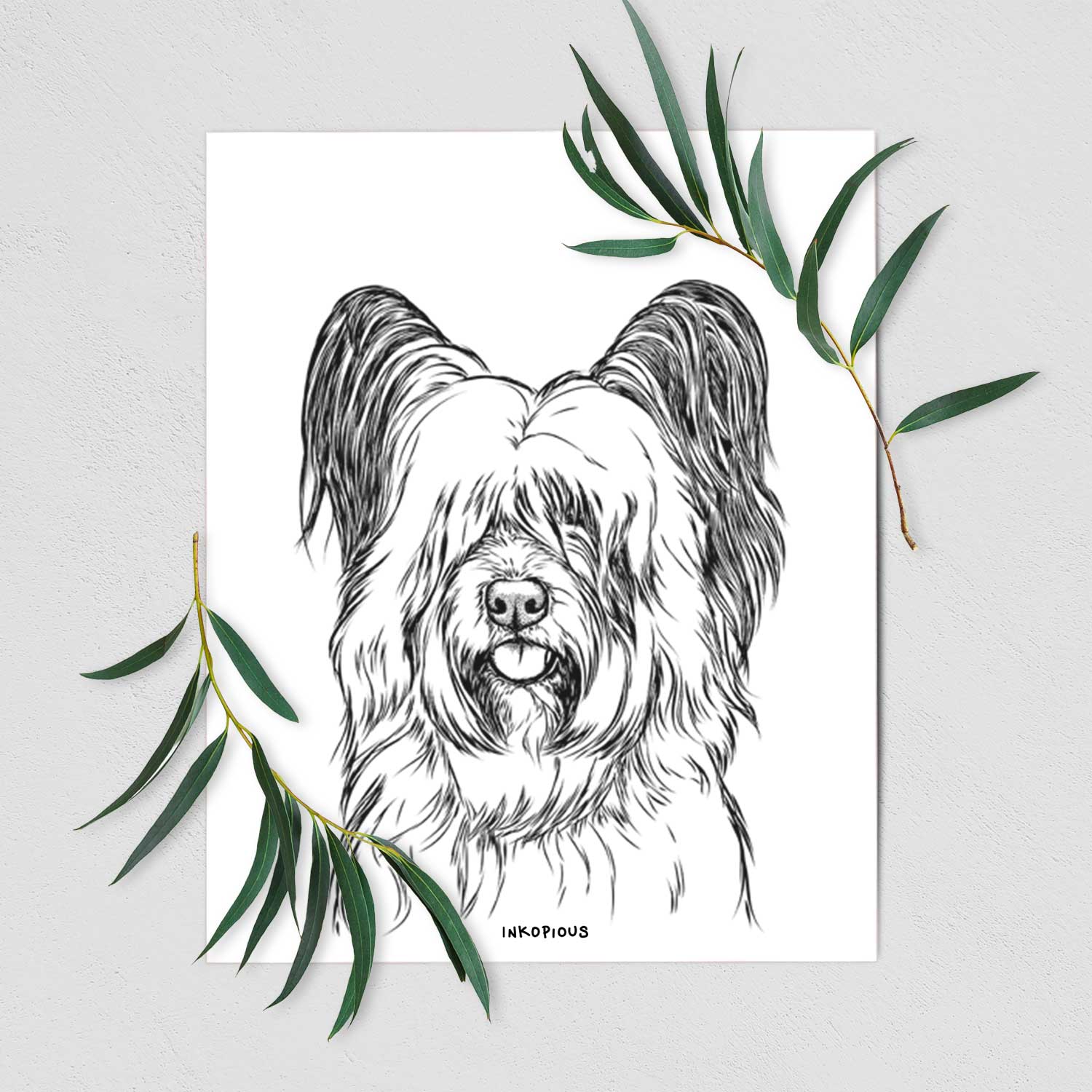 Gideon the Skye Terrier Art Print