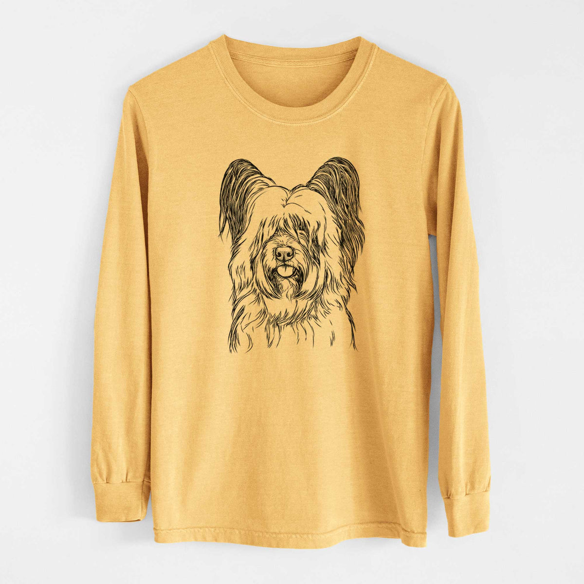 Bare Gideon the Skye Terrier - Heavyweight 100% Cotton Long Sleeve