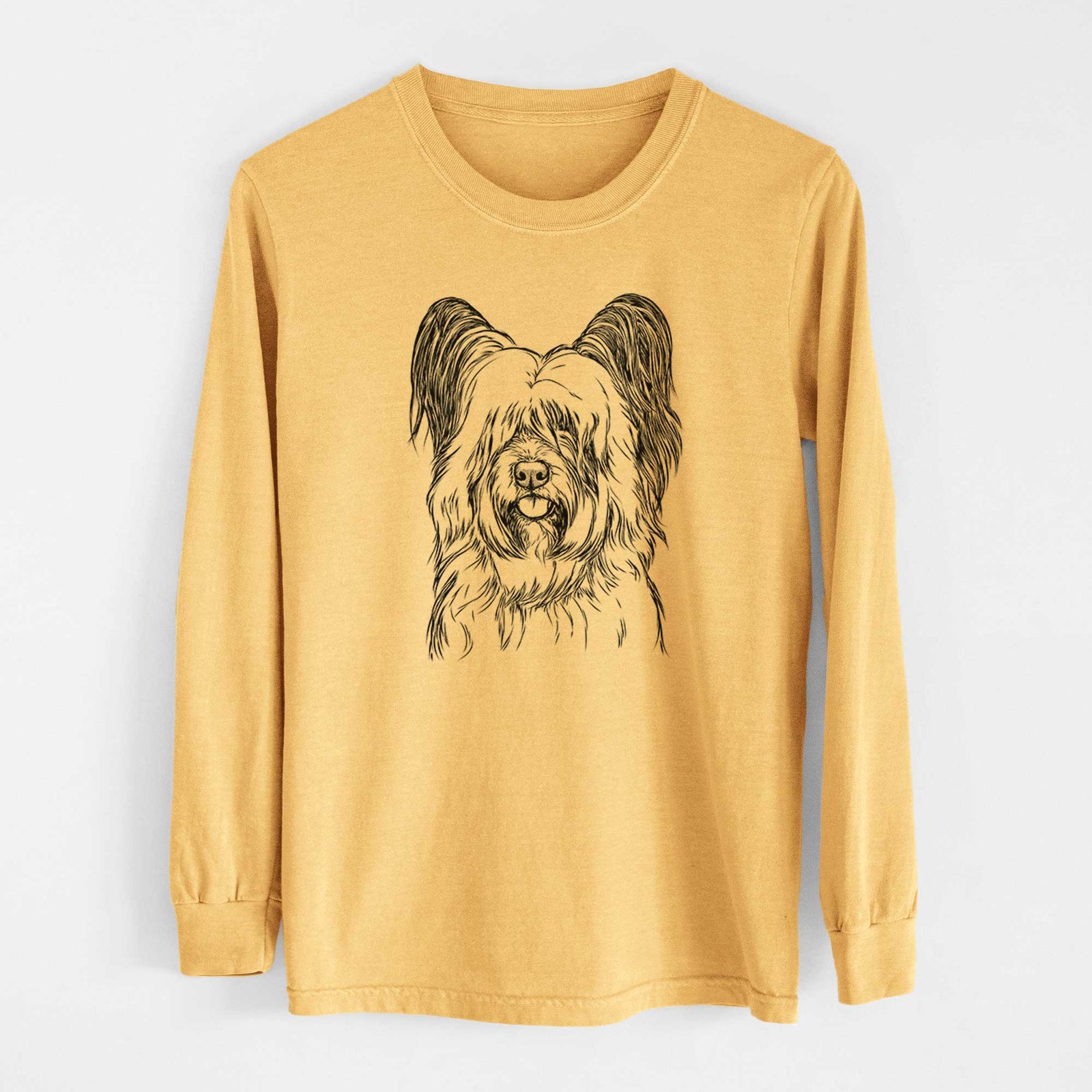 Bare Gideon the Skye Terrier - Heavyweight 100% Cotton Long Sleeve