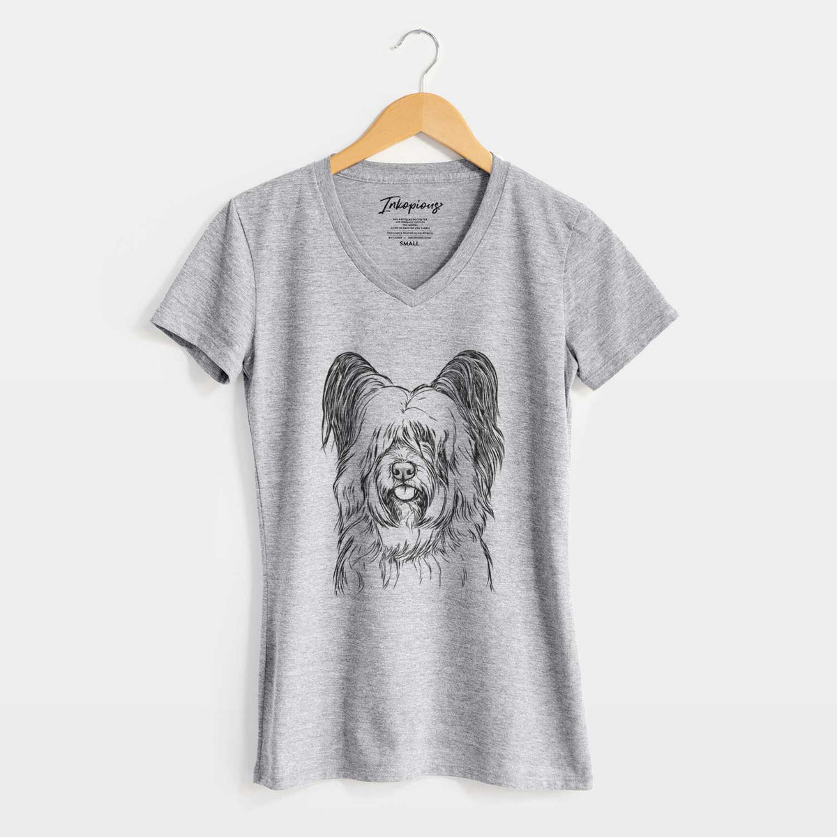 Bare Gideon the Skye Terrier - Women's V-neck Shirt