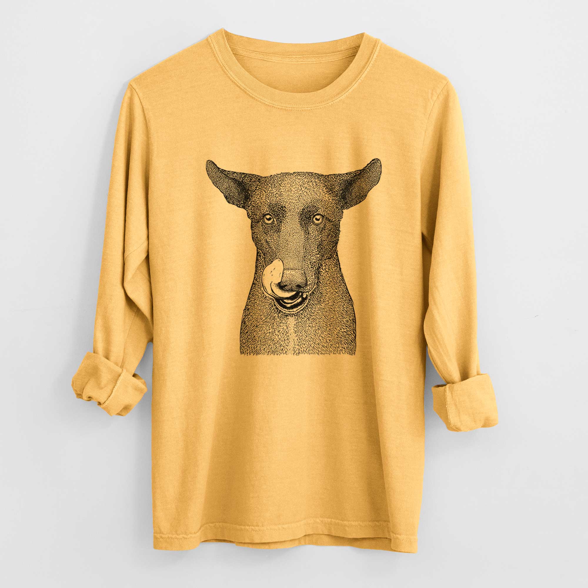 Bare Gidget the Mexican Street Dog - Heavyweight 100% Cotton Long Sleeve