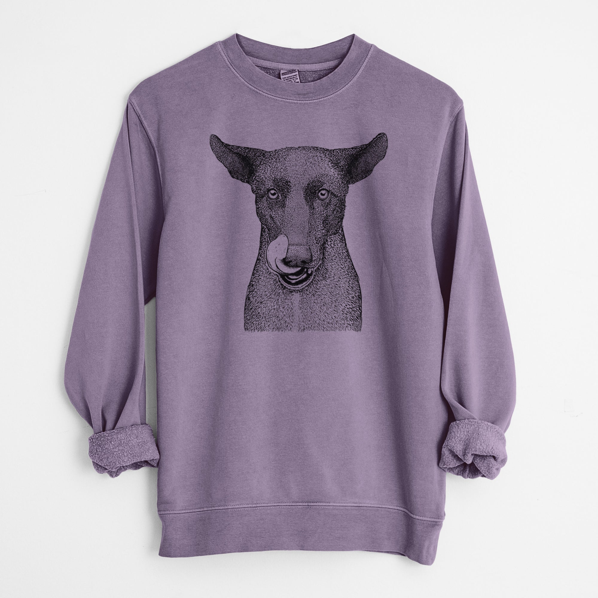 Bare Gidget the Mexican Street Dog - Unisex Pigment Dyed Crew Sweatshirt