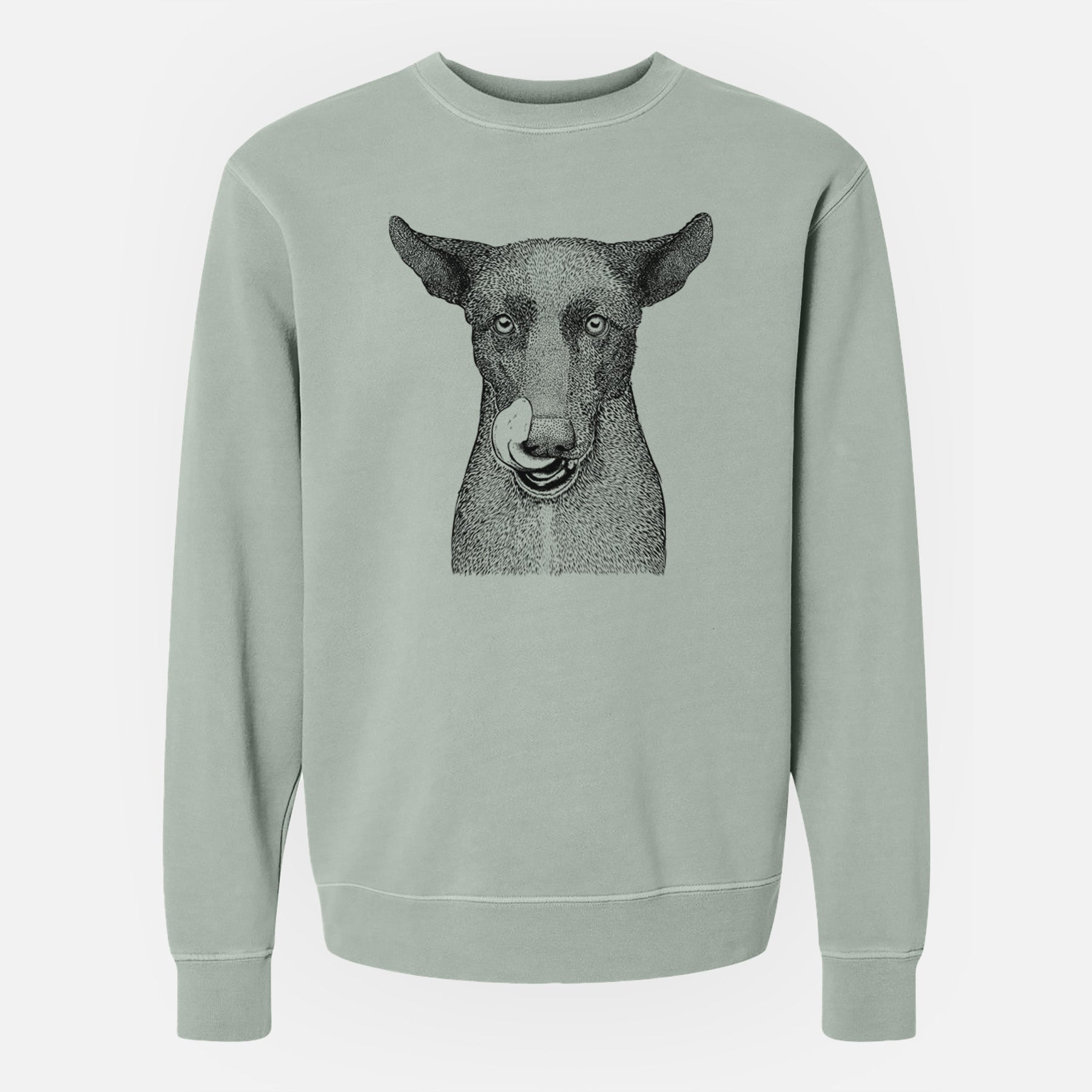 Bare Gidget the Mexican Street Dog - Unisex Pigment Dyed Crew Sweatshirt