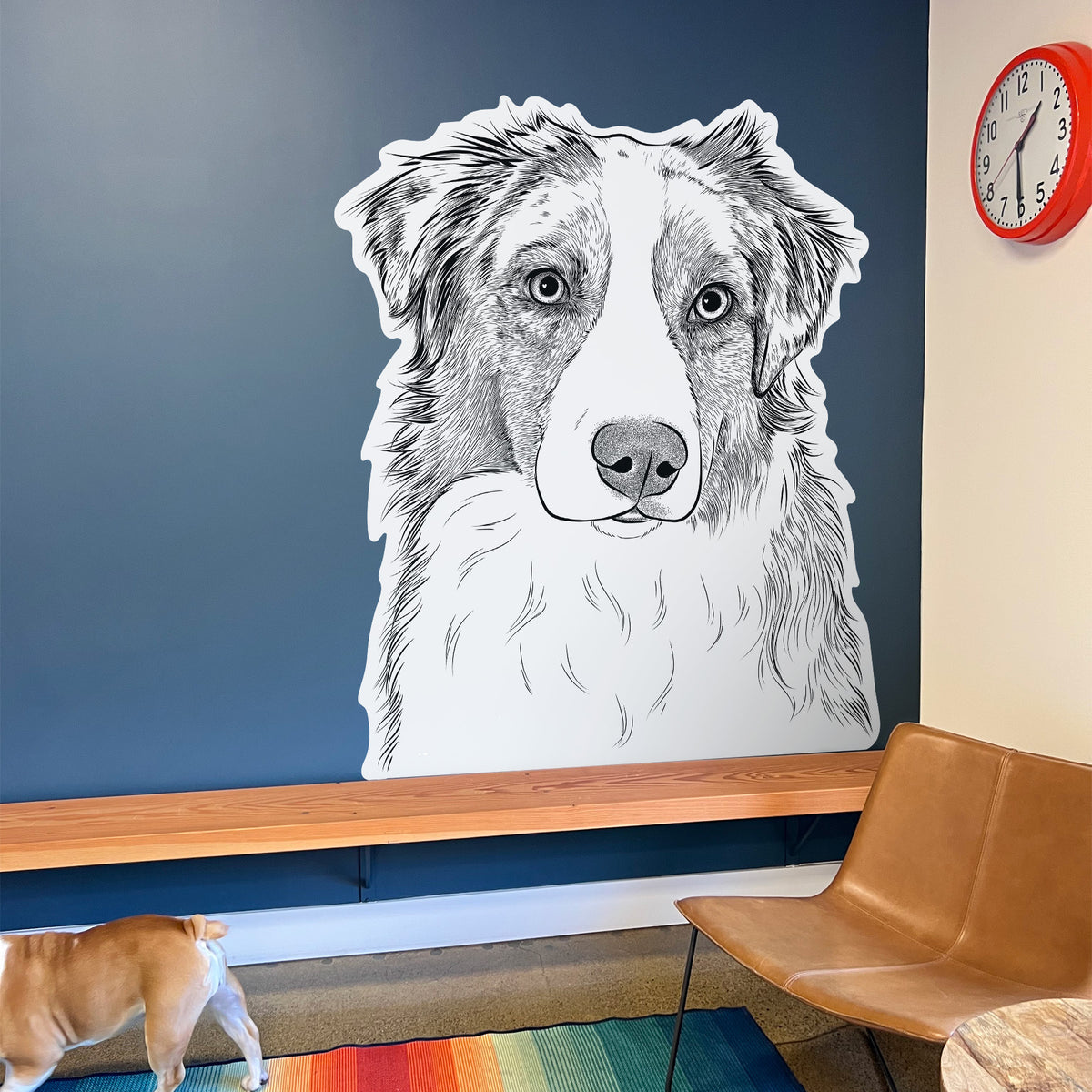 Ginger the Australian Shepherd - Wall Decal