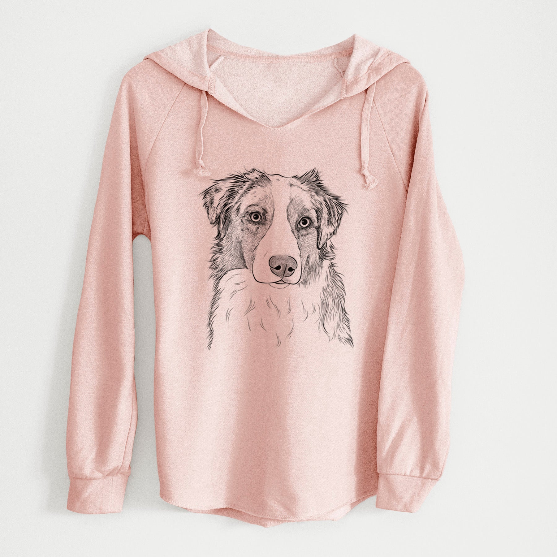 Bare Ginger the Australian Shepherd - Cali Wave Hooded Sweatshirt