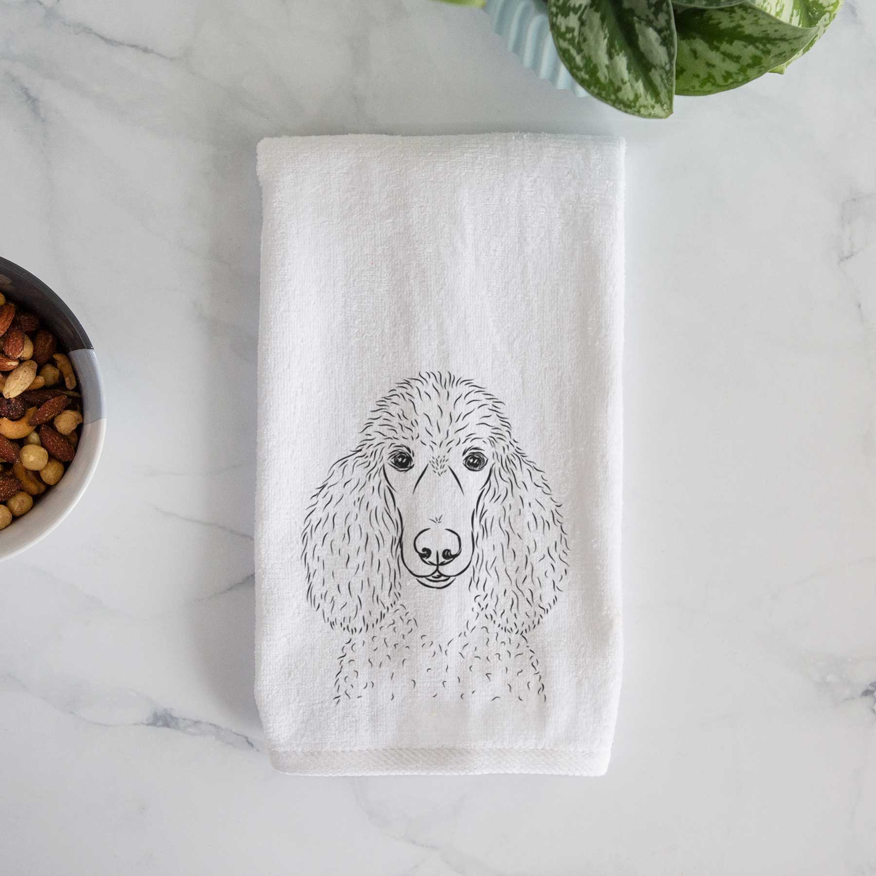 Giovanni the Poodle Decorative Hand Towel