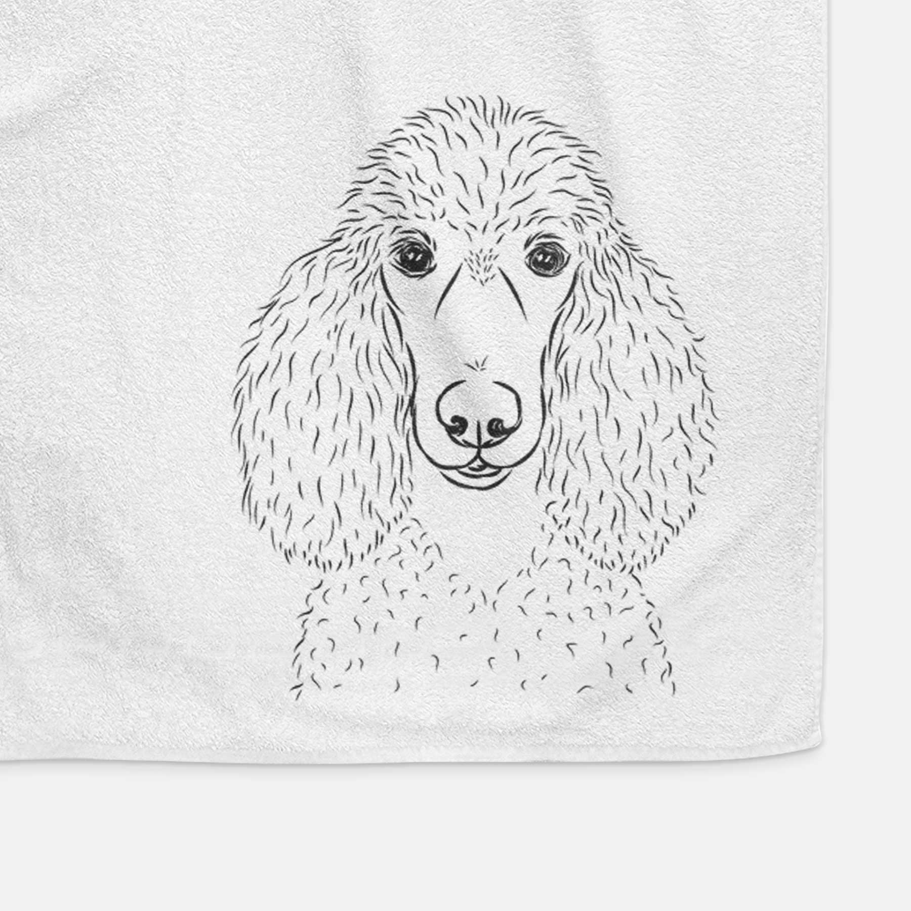 Giovanni the Poodle Decorative Hand Towel