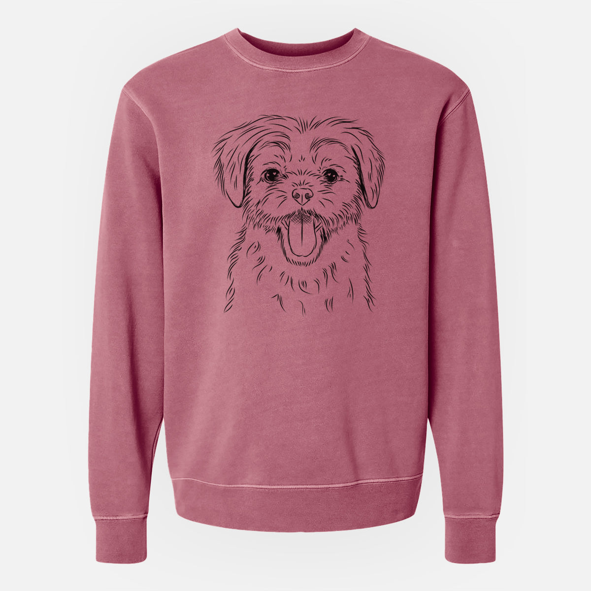 Bare Gizmo the Maltese - Unisex Pigment Dyed Crew Sweatshirt