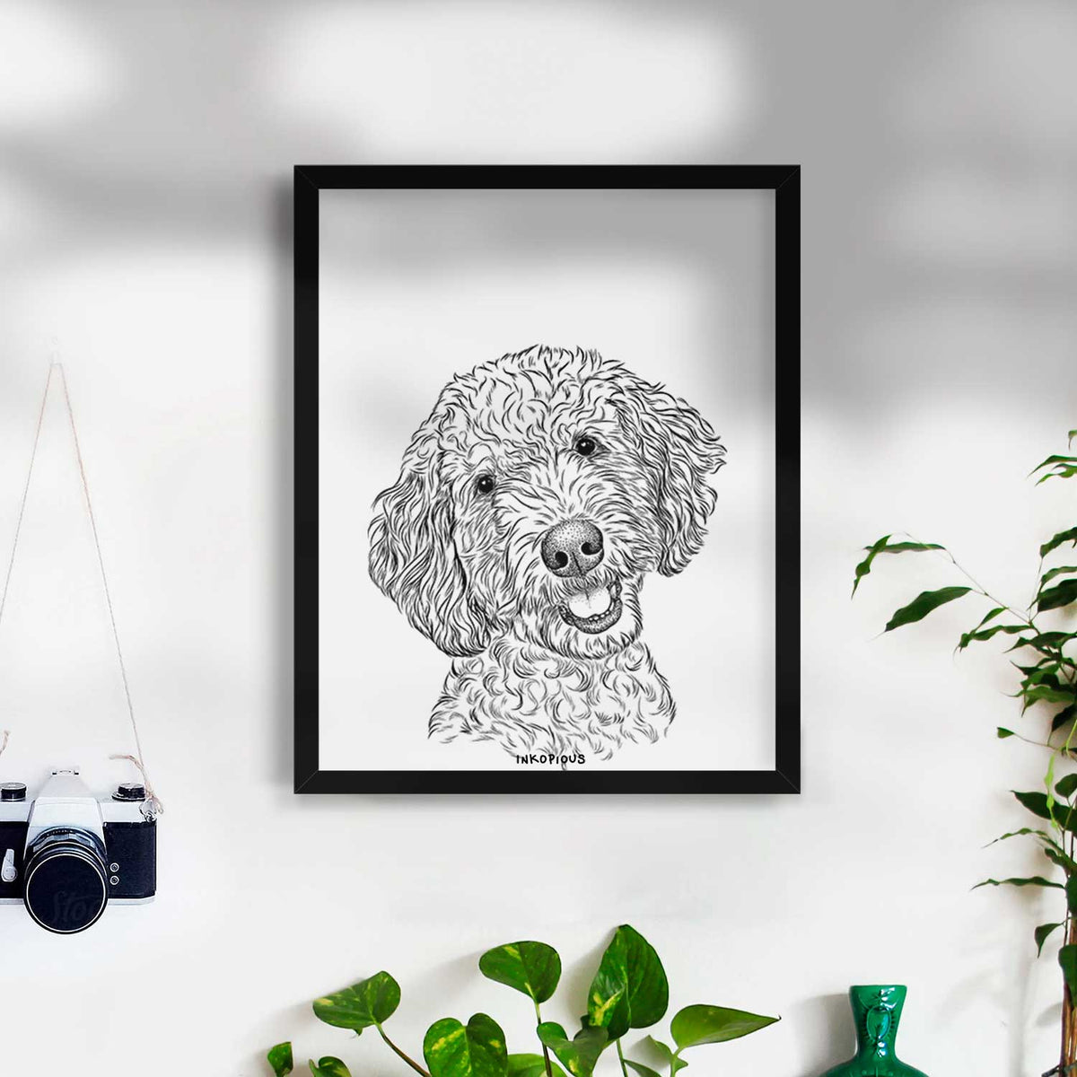 Gizmo the Goldendoodle Art Print