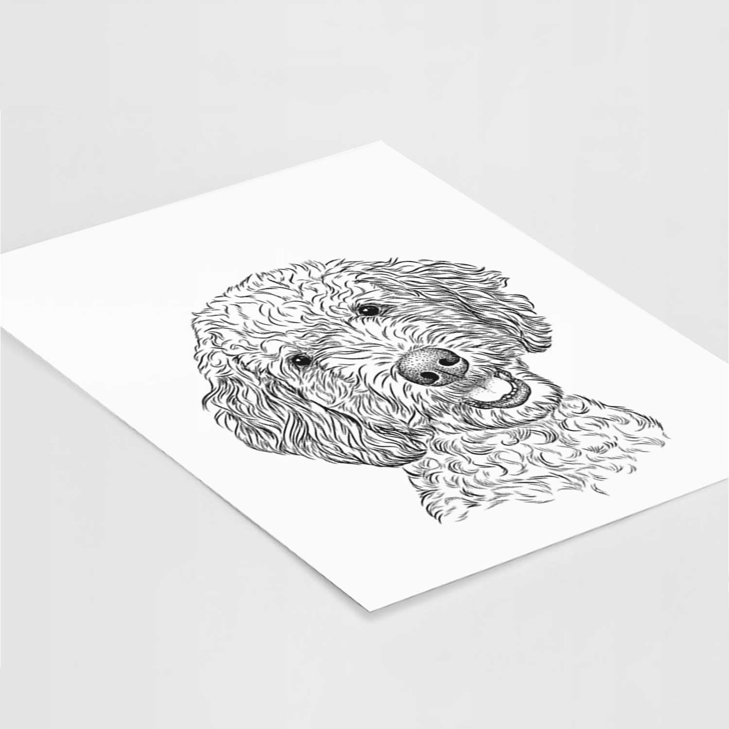 Gizmo the Goldendoodle Art Print