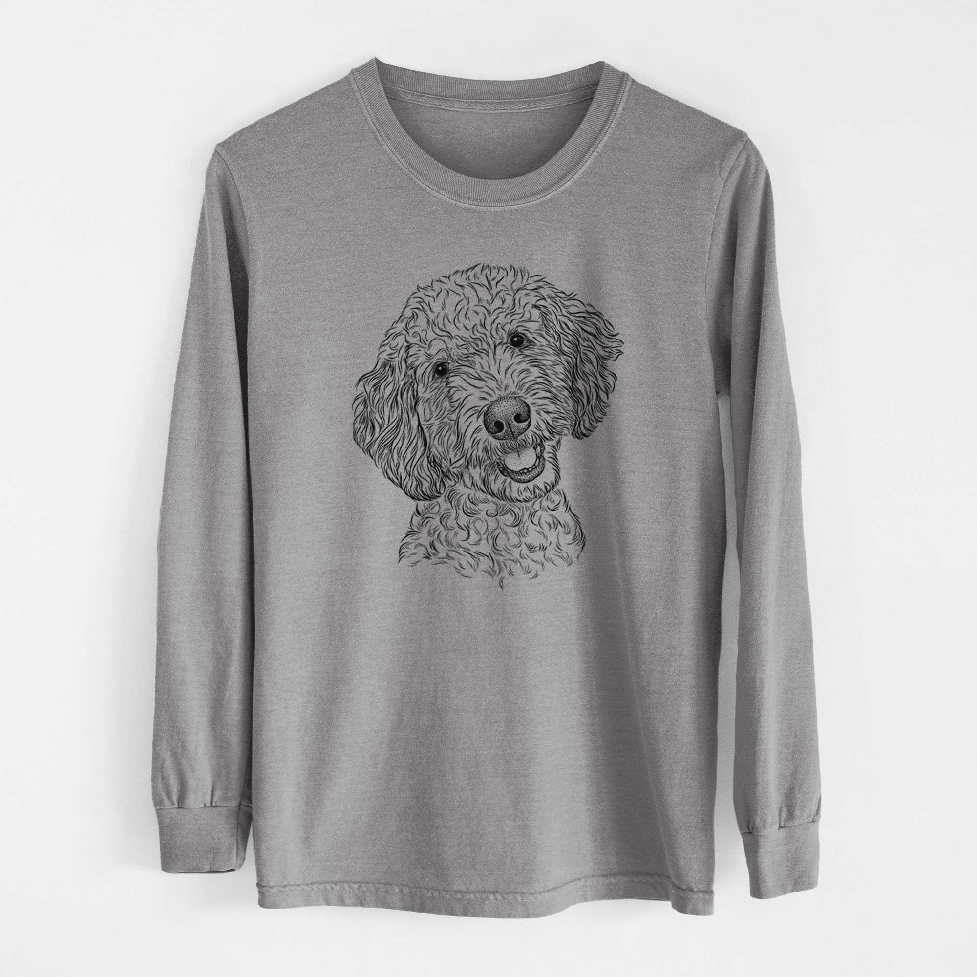 Bare Gizmo the Goldendoodle - Heavyweight 100% Cotton Long Sleeve