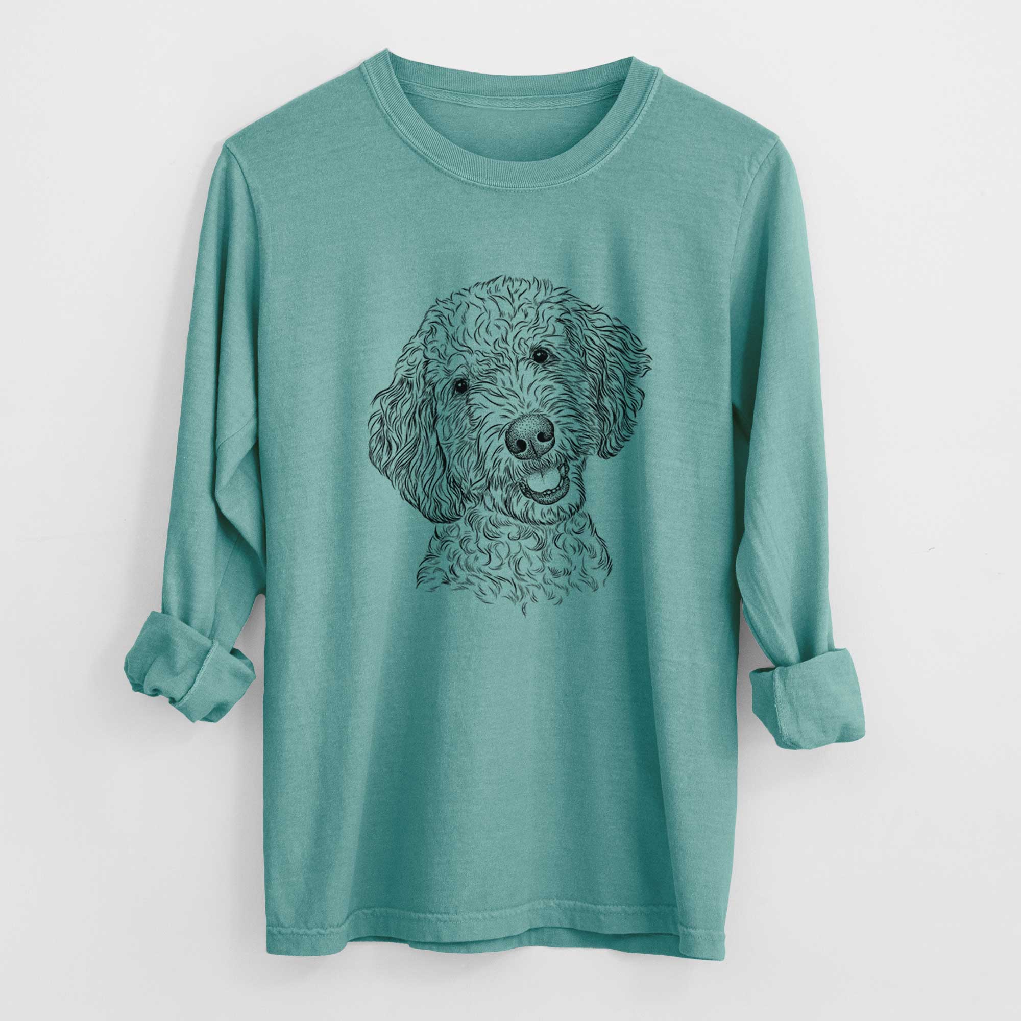 Bare Gizmo the Goldendoodle - Heavyweight 100% Cotton Long Sleeve