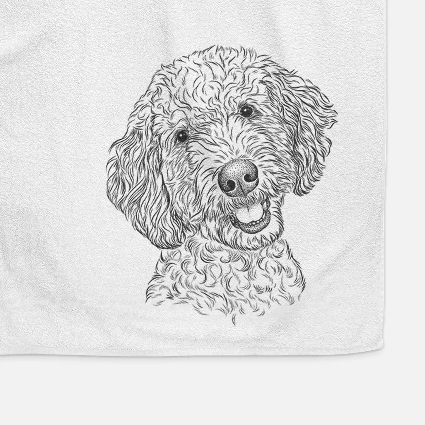 Gizmo the Goldendoodle Decorative Hand Towel