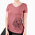 Bare Gizmo the Goldendoodle - Women's V-neck Shirt