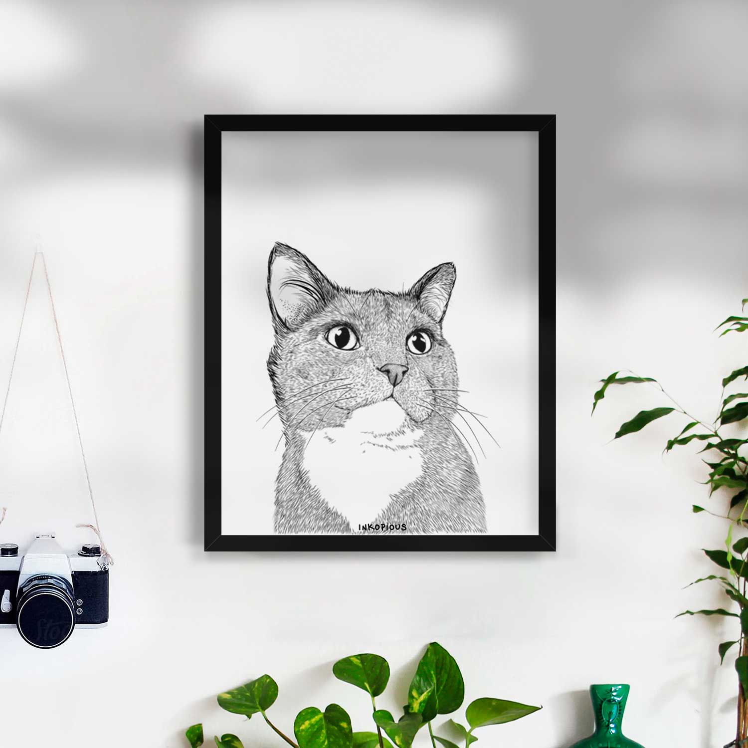 Gizmo the Cat Art Print