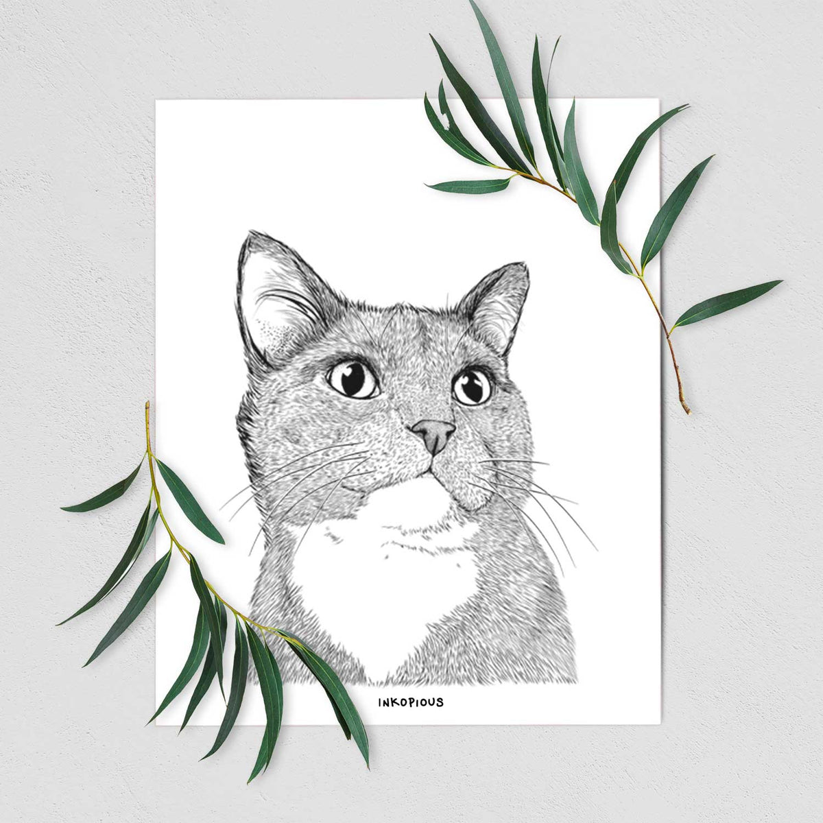 Gizmo the Cat Art Print
