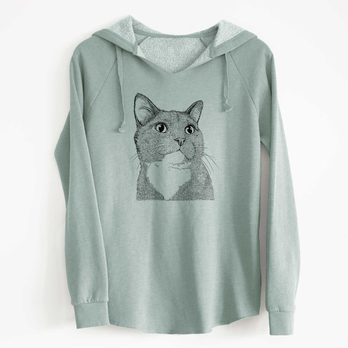 Bare Gizmo the Grey Cat - Cali Wave Hooded Sweatshirt