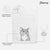 Gizmo the Grey Cat Decorative Hand Towel