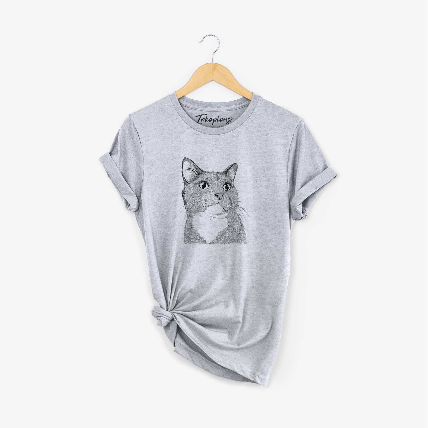 Bare Gizmo the Grey Cat - Unisex Crewneck