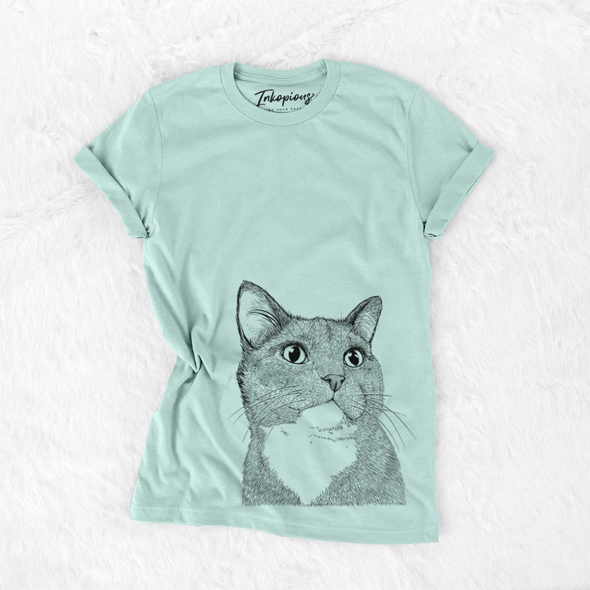 Bare Gizmo the Grey Cat - Unisex Crewneck