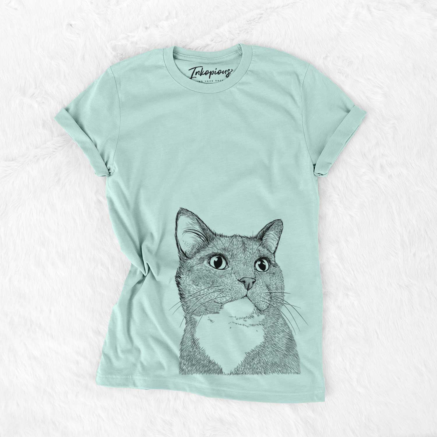 Bare Gizmo the Grey Cat - Unisex Crewneck