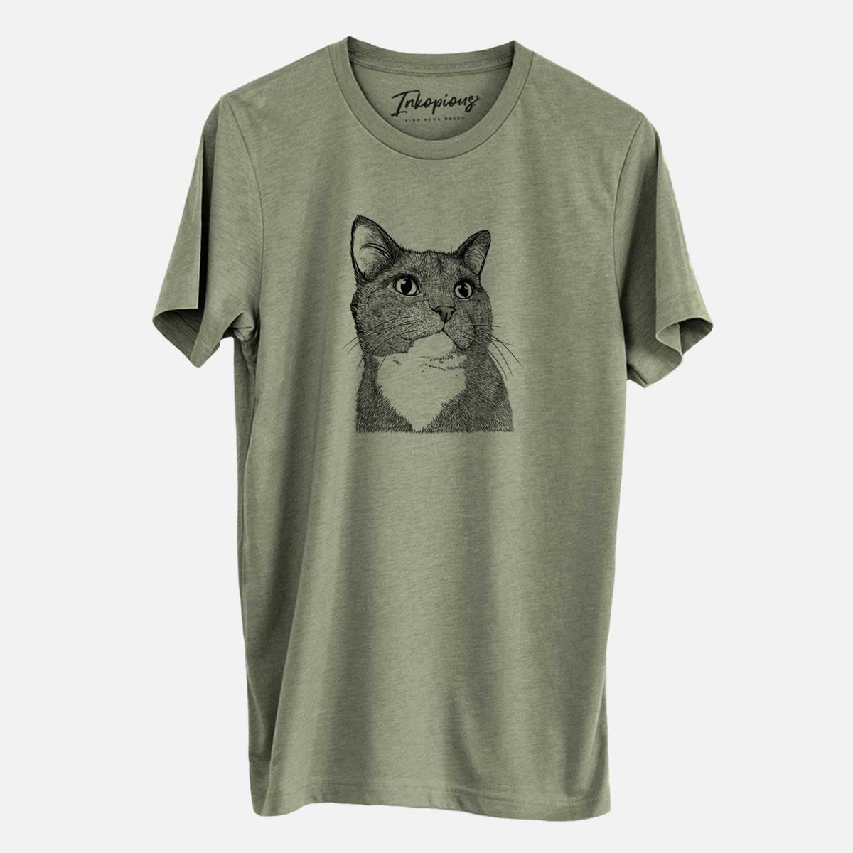 Bare Gizmo the Grey Cat - Unisex Crewneck