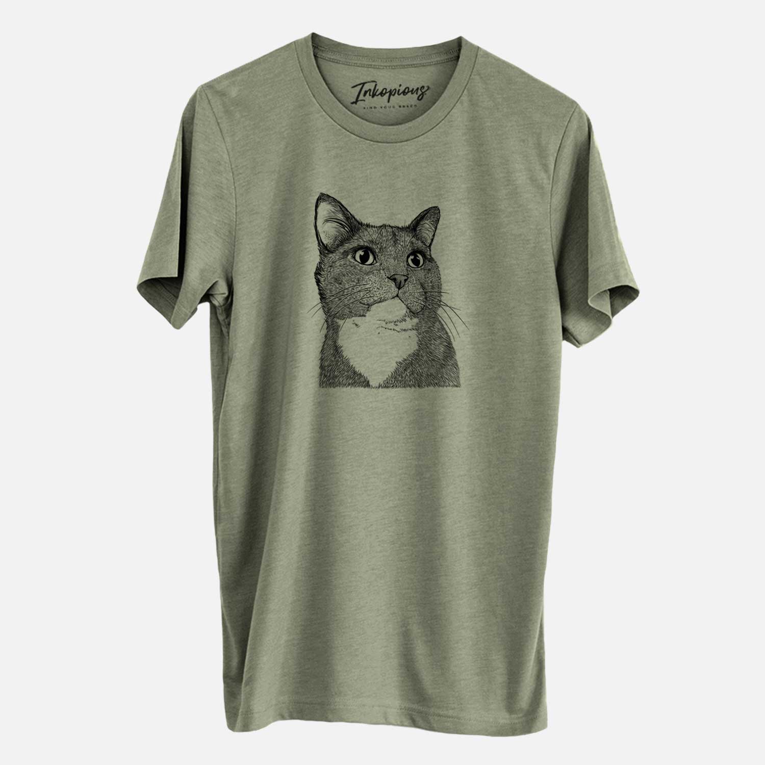 Bare Gizmo the Grey Cat - Unisex Crewneck