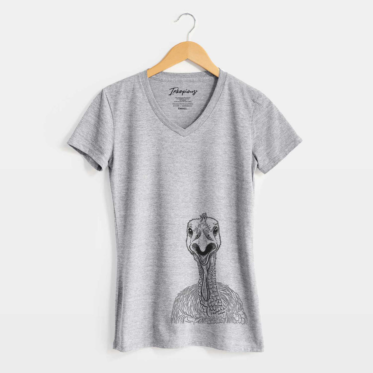 Bare Gobble the Turkey - Women's V-neck Shirt