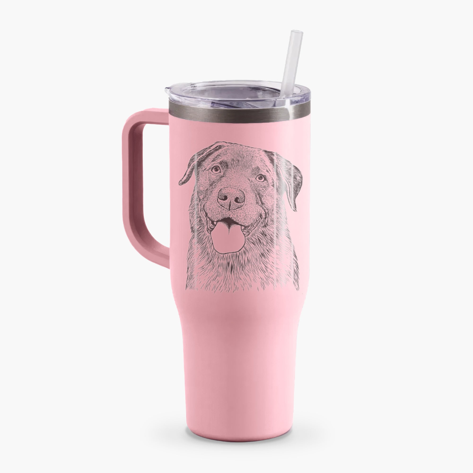 Gonzo the Chocolate Lab - 40oz Tumbler with Handle