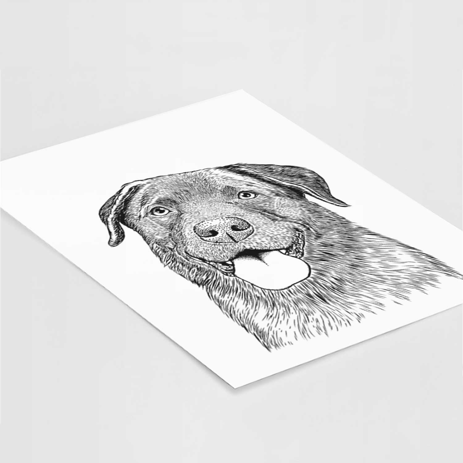 Gonzo the Chocolate Lab Art Print