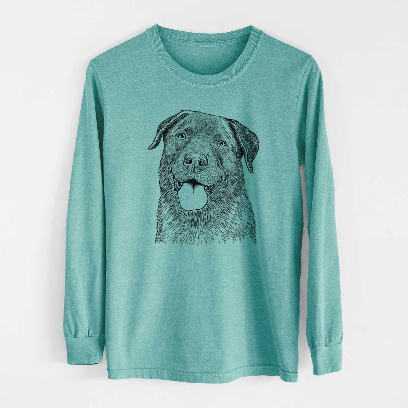 Bare Gonzo the Chocolate Lab - Heavyweight 100% Cotton Long Sleeve
