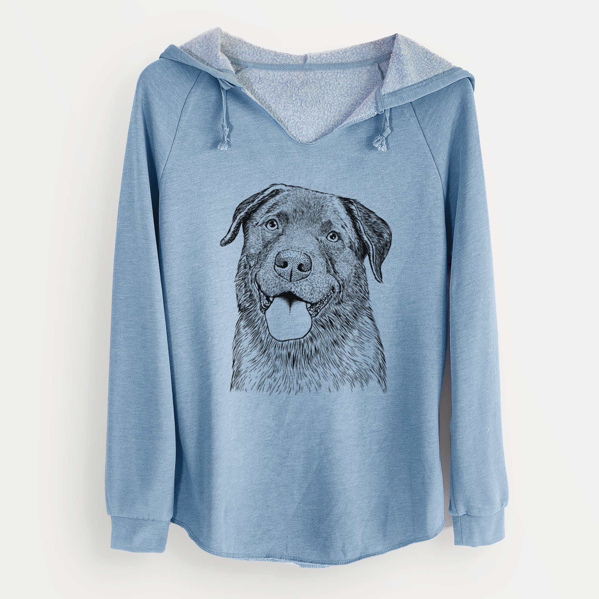 Bare Gonzo the Chocolate Lab - Cali Wave Hooded Sweatshirt