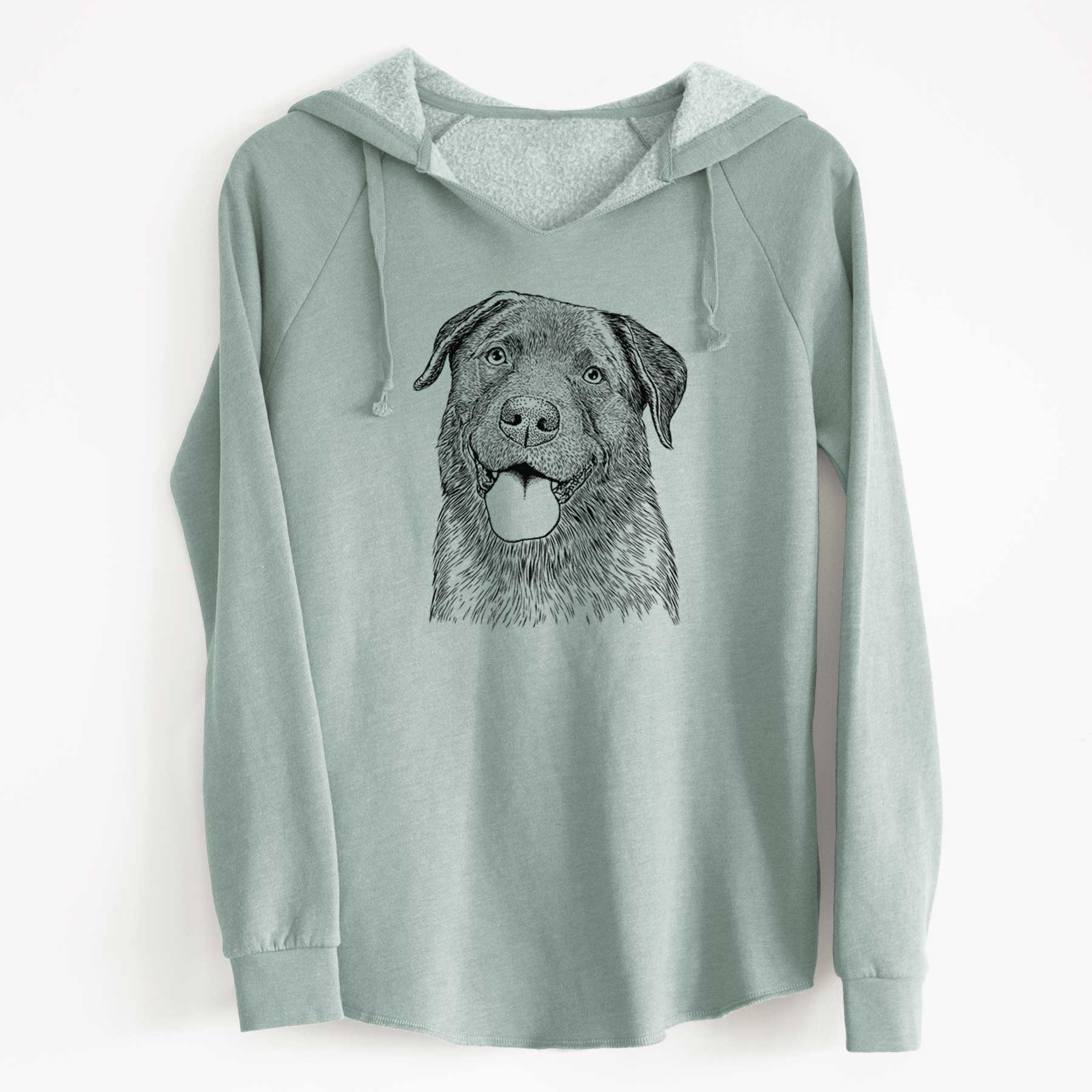 Bare Gonzo the Chocolate Lab - Cali Wave Hooded Sweatshirt