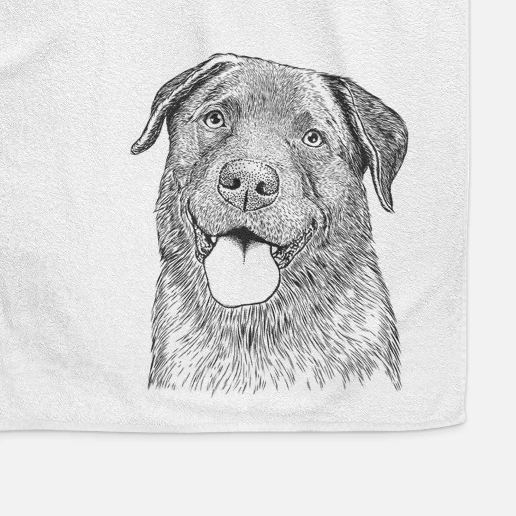 Gonzo the Chocolate Lab Decorative Hand Towel