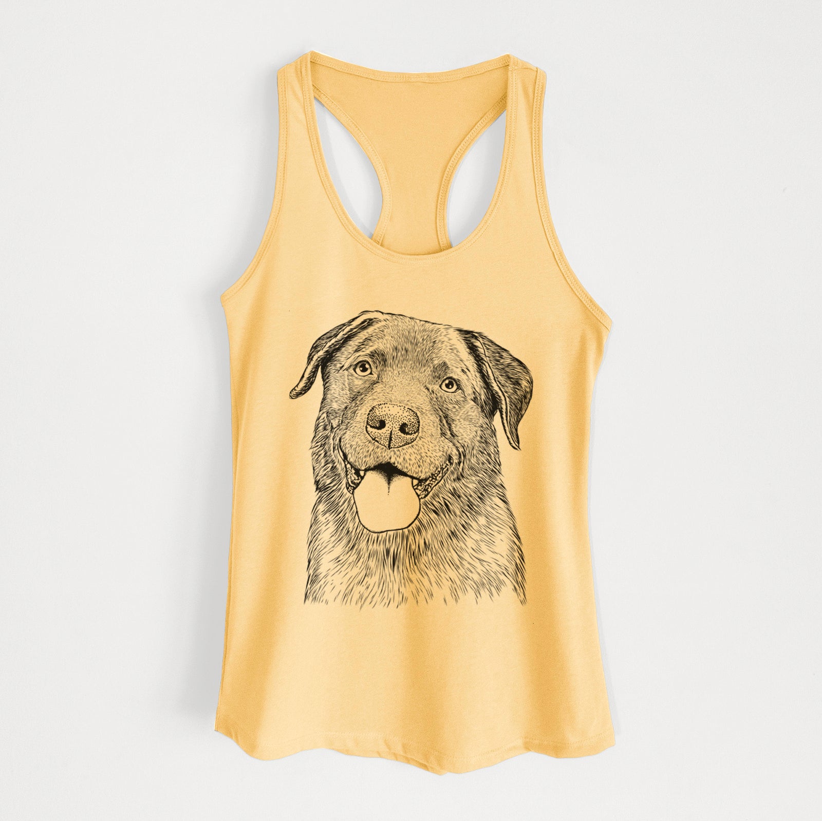 Gonzo the Chocolate Lab - Women's Racerback Tanktop