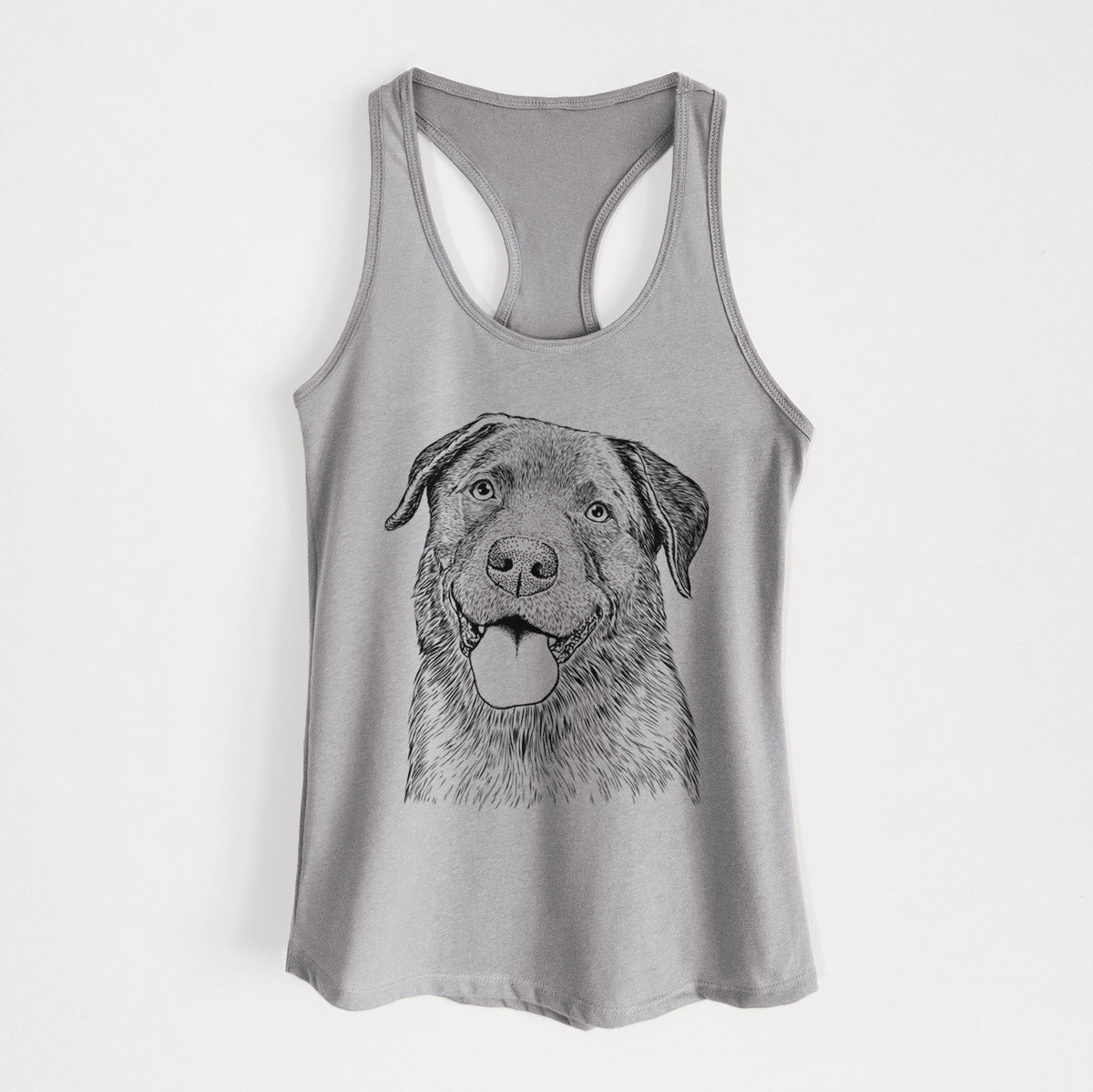 Gonzo the Chocolate Lab - Women&#39;s Racerback Tanktop