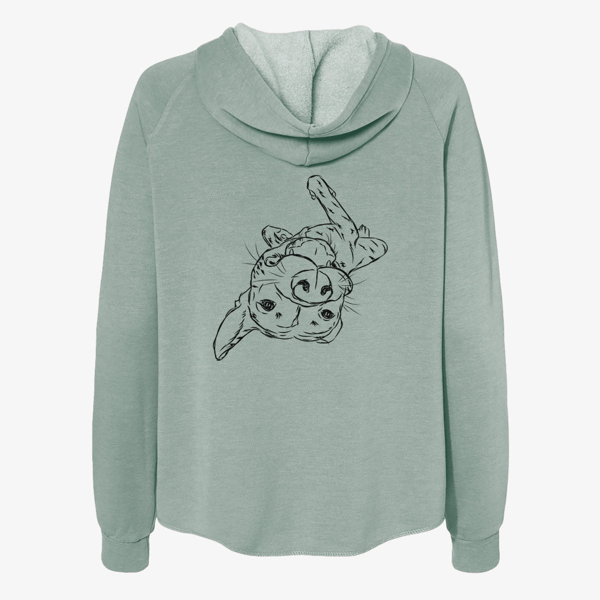 Goose the Mixed Breed - Women's Cali Wave Zip-Up Sweatshirt