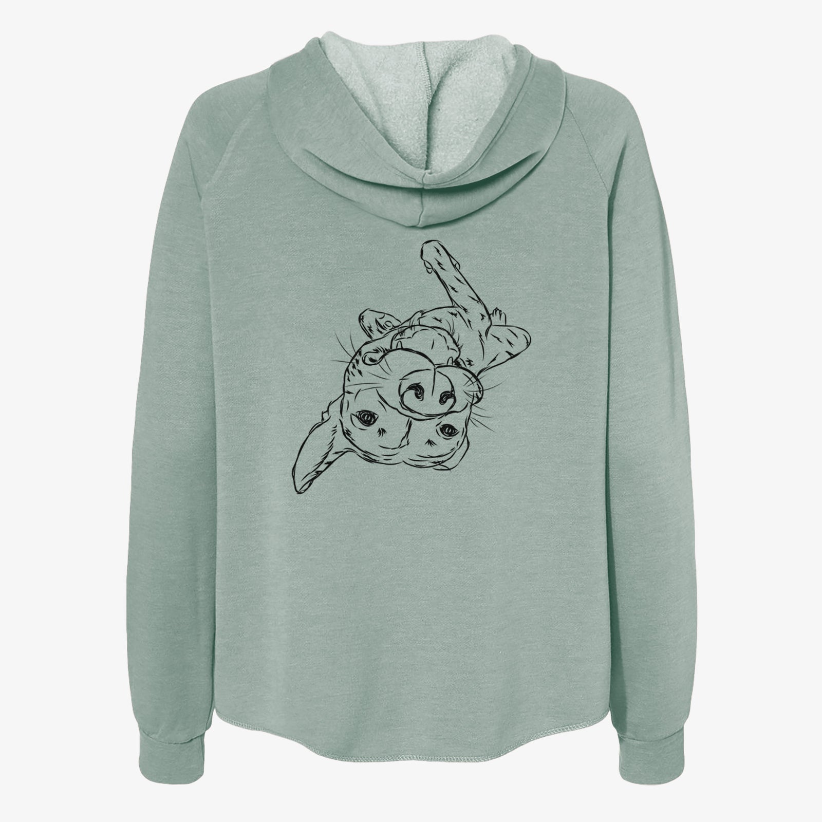 Goose the Mixed Breed - Women's Cali Wave Zip-Up Sweatshirt