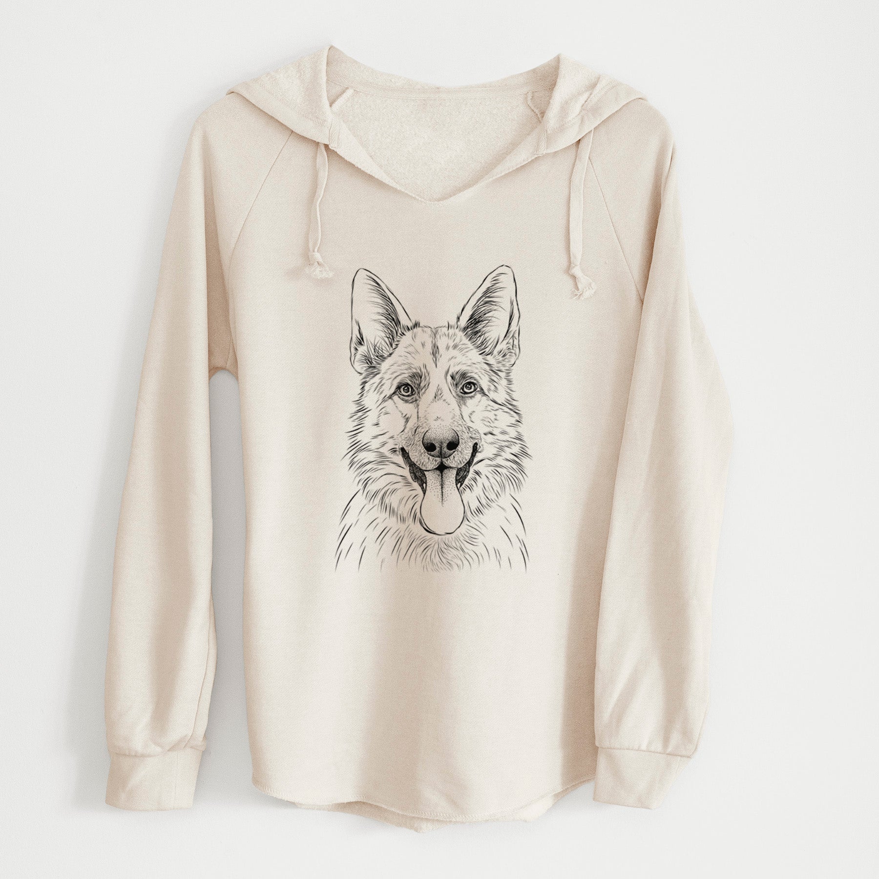 Bare Grace the German Shepherd - Cali Wave Hooded Sweatshirt