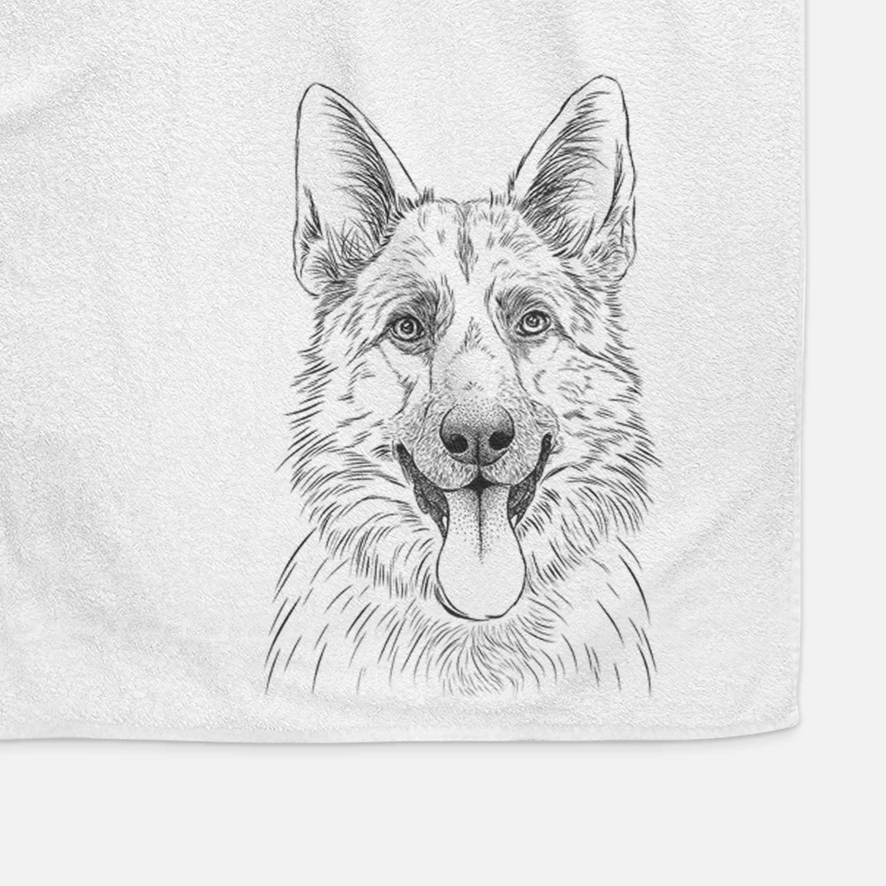 Grace the German Shepherd Decorative Hand Towel