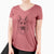 Bare Grace the German Shepherd - Women's V-neck Shirt