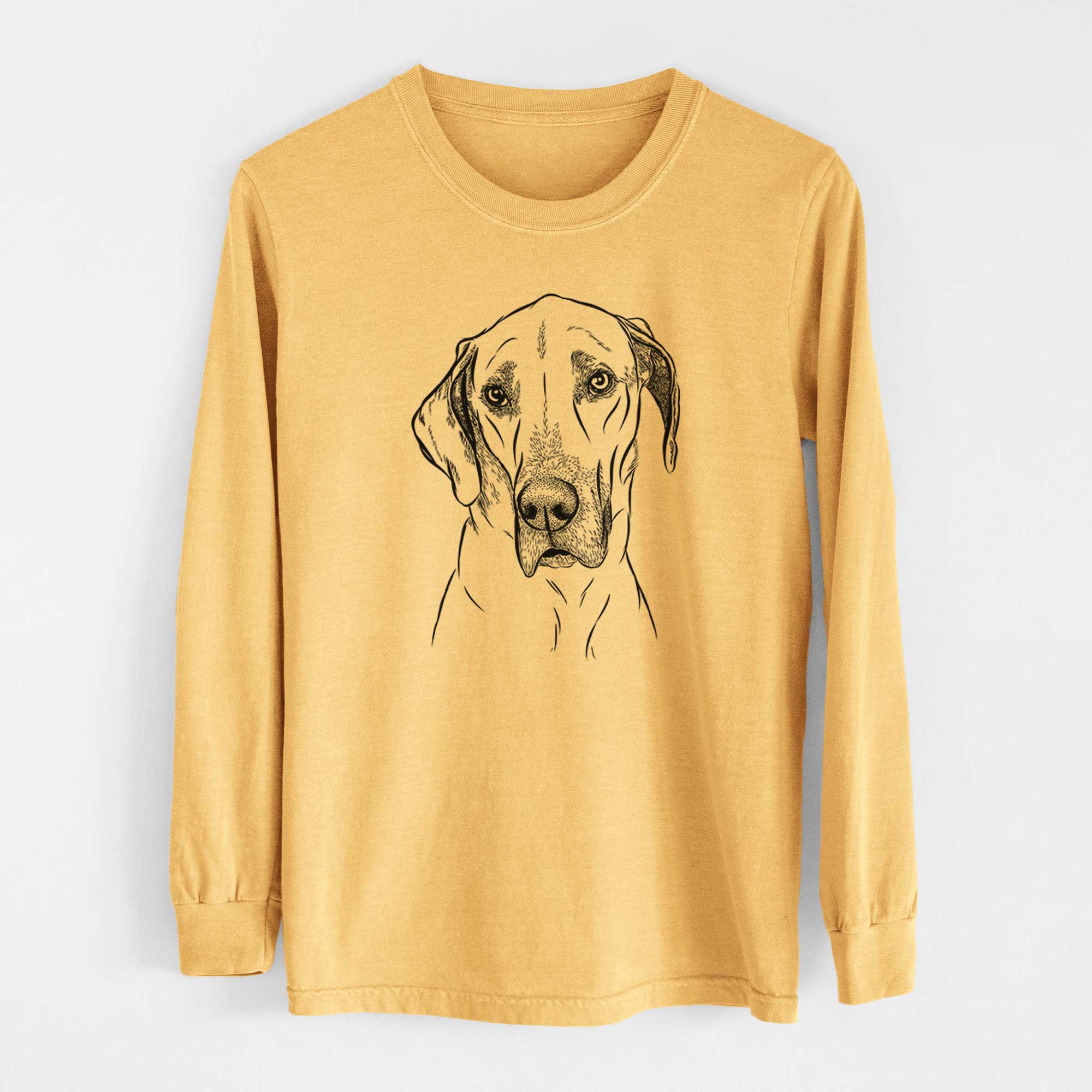 Bare Gracie the Great Dane - Heavyweight 100% Cotton Long Sleeve