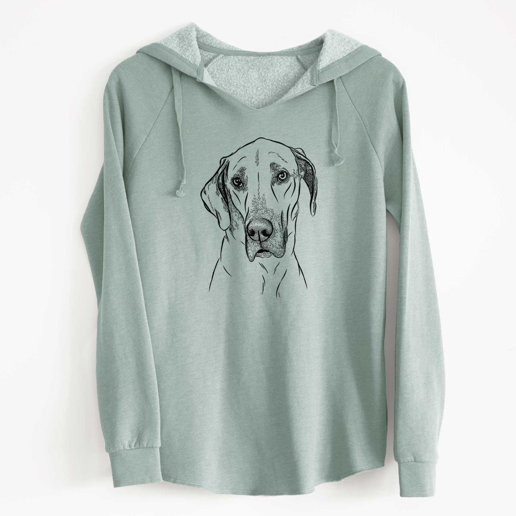 Bare Gracie the Great Dane - Cali Wave Hooded Sweatshirt